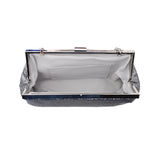 Gabriella Glitter Clutch - Silver with Black Undertone image