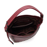 Sierra Studded Tote Bag - Burgundy image