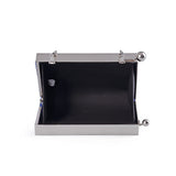 Metal Framed Side Ball Clasp Box Clutch Bag - Navy image