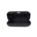 Chunky Glitter Two Toned Box Bag - Black image