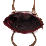 Carlie Tassel Twin Colour Tote Bag - Burgundy image