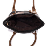 Carlie Tassel Twin Colour Tote Bag - Dark Grey image
