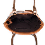 Carlie Tassel Twin Colour Tote Bag - Tan image