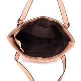 Cordelia Stud Trim Textured Shopper Bag - Light Pink image
