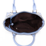 Elodie Pattern And Stud Tote Bag - Light Blue image