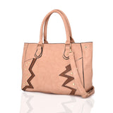 Elodie Pattern And Stud Tote Bag - Light Pink image