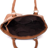 Elodie Pattern And Stud Tote Bag - Tan image