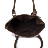 Brielle Textured Shopper With Purse - Dark Khaki image