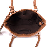 Brielle Textured Shopper With Purse - Tan image