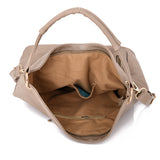 Nattie Side Zip Slouch Bag - Beige image
