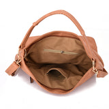 Nattie Side Zip Slouch Bag - Tan image