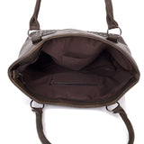 Irina Stud And Tassel Shopper - Brown image
