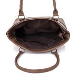 Lollie Stitch Panel Shopper Bag - Khaki image