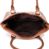 Lollie Stitch Panel Shopper Bag - Yellow Brown image