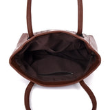 Antonella Laser Chop Tote - Red Brown image