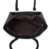 Janica Clip Front Stud Tote - Black image