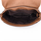 Valencea Stud Front Cross Body Bag - Tan image