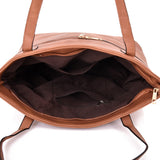 Philomeana Zip Shopper Bag - Red Brown image