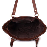 Pauline Twin Colour Shopper Bag - Red Brown image