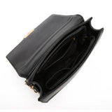 Angie Textured Flap Cross Body Bag - Black image
