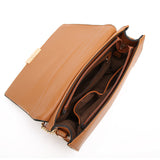 Angie Textured Flap Cross Body Bag - Tan image