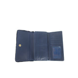 Faux Fur Long Purse - Navy Blue image