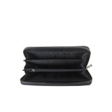 Studded Long Zip Purse - Black image
