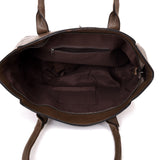 Lenni Stud Tote Bag Dark Khaki image