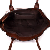 Lenni Stud Tote Bag Red Brown image