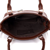 Elenor laser pocket shopper bag Red Brown image