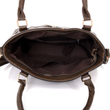 Elenor laser pocket shopper bag Dark Khaki image