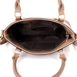 Elenor laser pocket shopper bag light Khaki image
