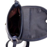 Aubree laser cut cross body bag blue image