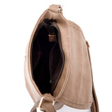 Aubree laser cut cross body bag khaki image