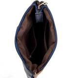Hailey twin colour cross body bag Blue image