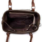 Sherlock Studded Tote Bag Dark Khaki image