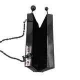 Chunky glitter two tone side clasp box bag - Multi image