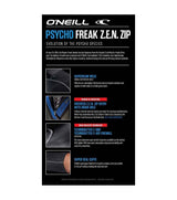 TRAJE ONEILL PSYCHOFREAK ZEN ZIP 4/3