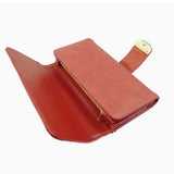 Faux Snake Buckle Purse - Red image