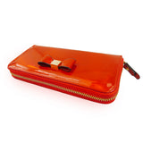 Metallic Coloured Purse Long - Red image