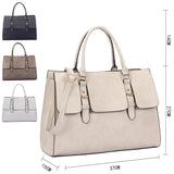 Natalie Buckle Tote Bag - APRICOT image