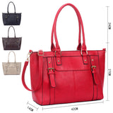 Violet Buckle Tote Bag - Black image