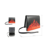 Flame Cross Body Bag - Black image