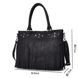 Patra Fringe Bag - Black image