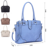 Maddison tote bag with luggage tags - blue image