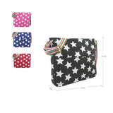 Stars Cross Body Bag - dark red image