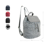 Lola Faux Fur Backpack - Grey image