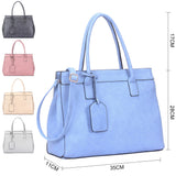 Layla Structured Bag with Luggage Tag  - Blue image