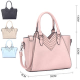 Tallulah V-Cut Angular Handbag - Pink image