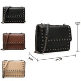 Seraphena Studded Box Cross Body - Black image